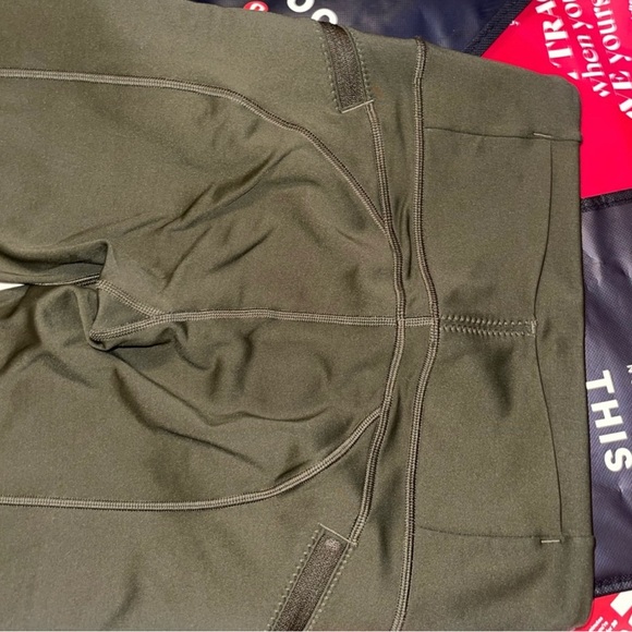 LuLuLemon❄️Winter❄️First Mile Tech Leggings. Olive. Sz 8 - Picture 7 of 11